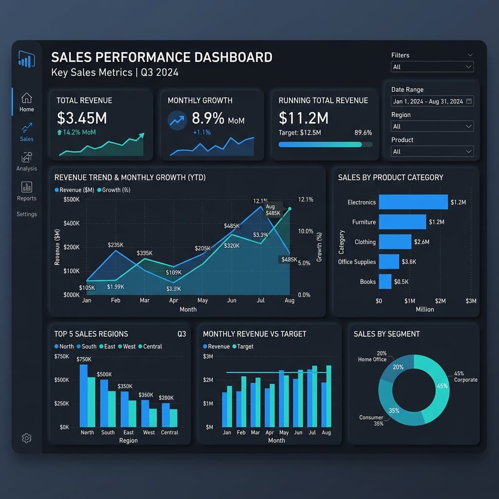 Sales Report Dashboard